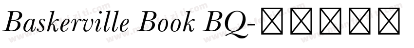 Baskerville Book BQ字体转换